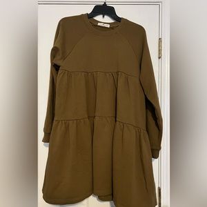 Natural Life Olive Oversized Joey sweatshirt dress